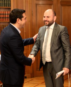 Φωτογραφία από τη συνάντηση στο Μέγαρο Μαξίμου
