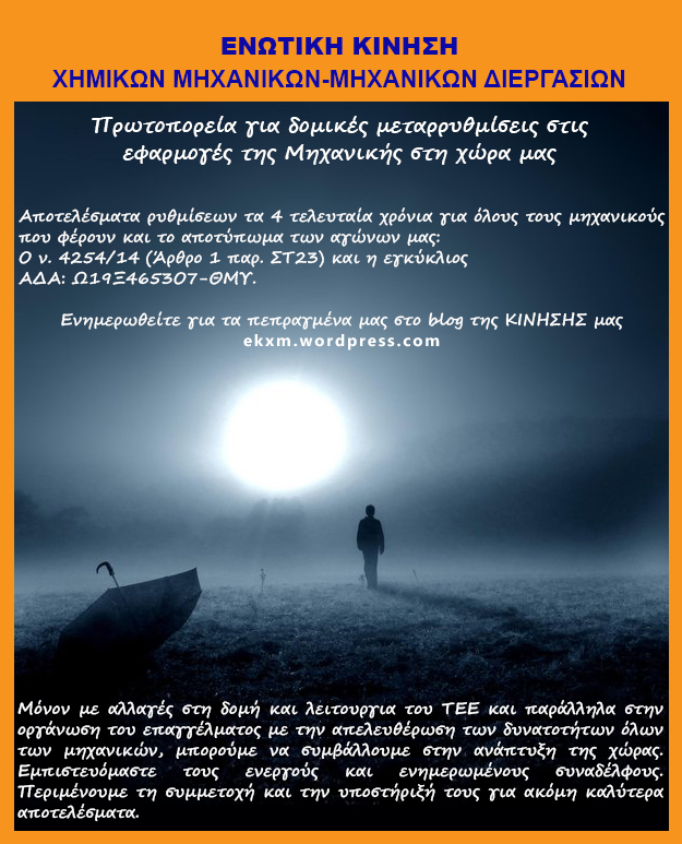 Αφίσα του Τεχνικού Επιμελητηρίου Ελλάδας