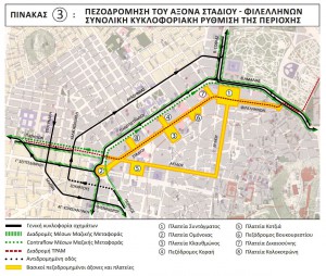 Φωτογραφία της πρότασης πεζοδρόμησης