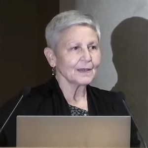 Φωτογραφία της Ομότιμης Καθηγήτριας ΕΜΠ κ. Ελισάβετ Βιντζηλαίου