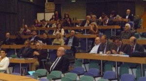 Φωτογραφία από την ημερίδα του ΤΕΕ με θέμα την παραγωγική ανασυγκρότηση