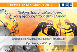 Αφίσα Εσπερίδας με θέμα Διεθνή Πρότυπα Μετρήσεων