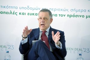 Υφυπουργός Υποδομών κ. Νίκος Ταχιάος, κατά τη διάρκεια ομιλίας