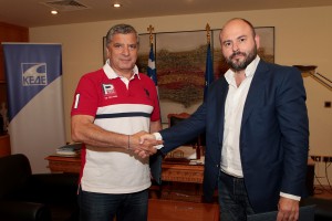Χαιρετισμός από τον Γιώργο Πατούλη και τον Γιώργο Στασινό, σύμφωνο συνεργασίας ΤΕΕ και ΚΕΔΕ